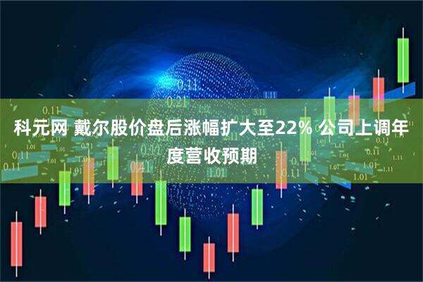 科元网 戴尔股价盘后涨幅扩大至22% 公司上调年度营收预期